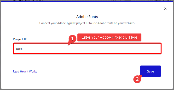 How to Use Adobe Fonts in WordPress for FREE? adobe fonts popup