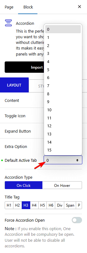 How to set close or open specific Accordion Item in WordPress?