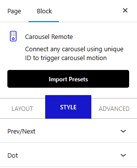 How to Connect WordPress Blocks with Carousel Remote Block?