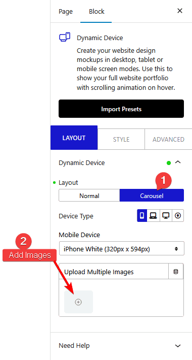 How to create a Device Slider in WordPress?