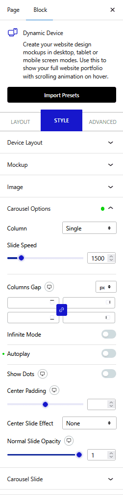 How to create a Device Slider in WordPress?