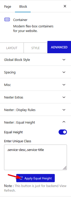 How to Set WordPress Equal Column Height?
