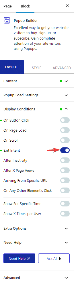 How to create Exit Intent Popup in WordPress?