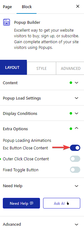 How to close WordPress Popup with the Esc button or by clicking outside? How to close WordPress Popup with the Esc button or by clicking outside?