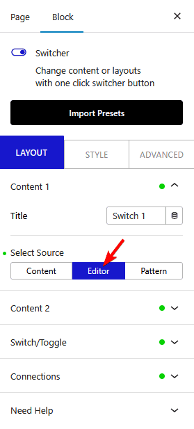 How to make a toggle switch pricing table with the Switcher block? How to make a toggle switch pricing table with the Switcher block?