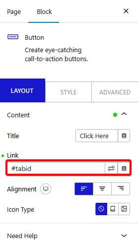 How to Link to a specific tab item in WordPress?