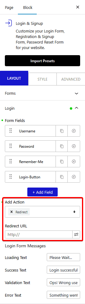 How to Redirect after Login in WordPress Login Form?