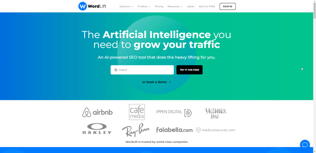 5 Best WordPress SEO Plugins Using AI in 2026 WordLift AI SEO plugin interface for WordPress