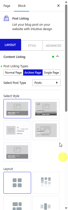 Custom post type entries shown in a front-end archive listing in WordPress