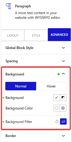 How to Use Advanced Tab in Nexter Blocks?