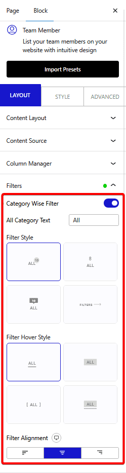 How to Add a Category Wise Filter in Team Member Listing in WordPress?