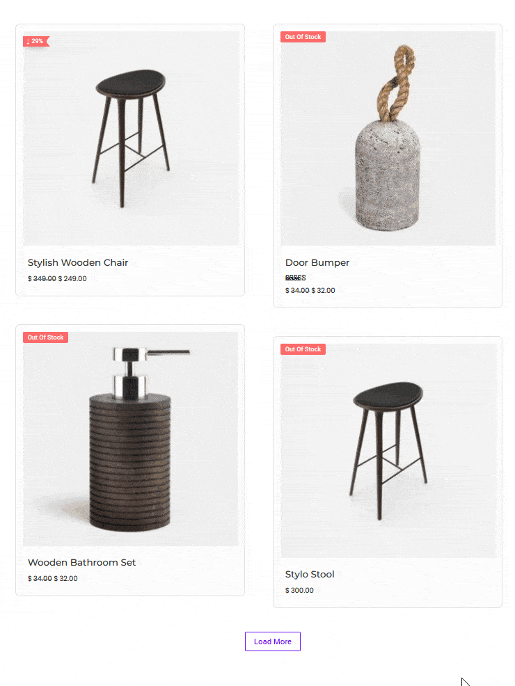 How to Add Load More Button in WooCommerce Products in WordPress? product listing load more demo