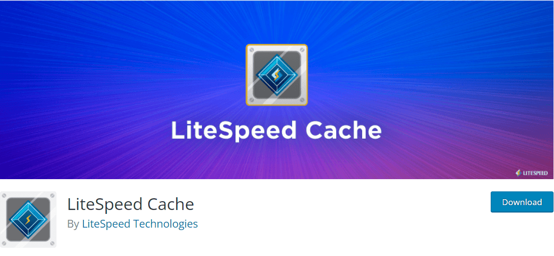 LiteSpeed Cache WordPress plugin dashboard showing optimization features