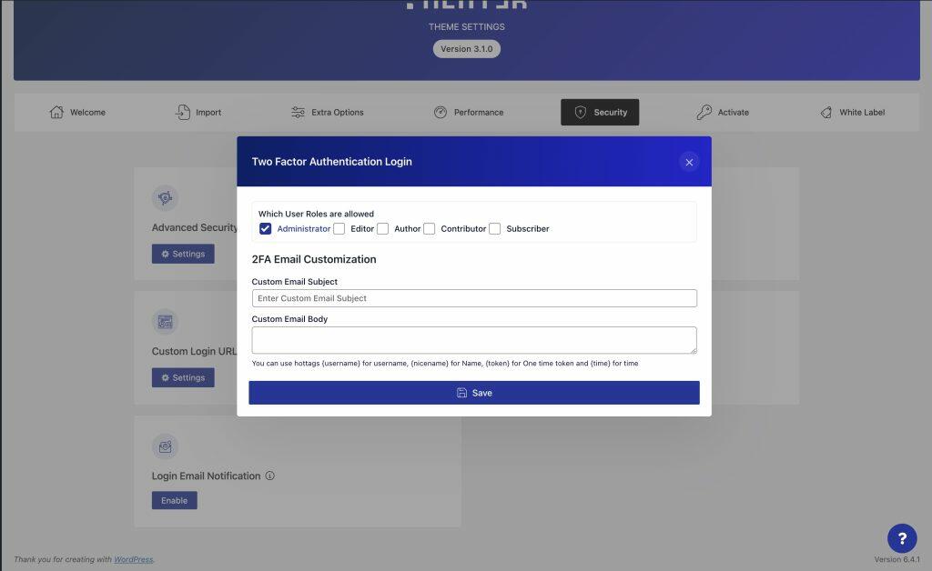 Big Update : New 2-Factor Authentication in Nexter Theme 3.1