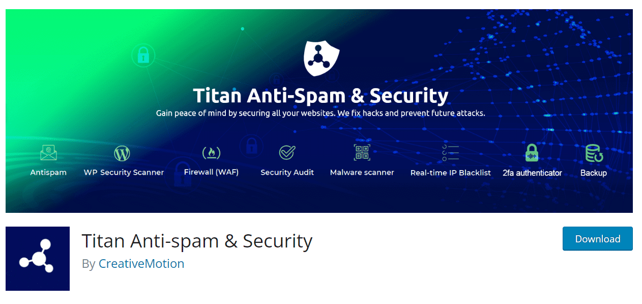 Titan Anti-Spam and Security plugin for WordPress