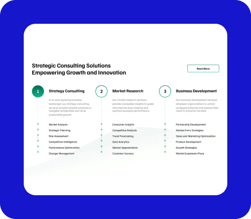 Consulting Solutions Unfold Services Elements