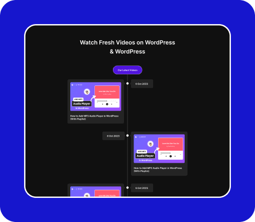 Timeline Block For WordPress Show Timeline with iFrame