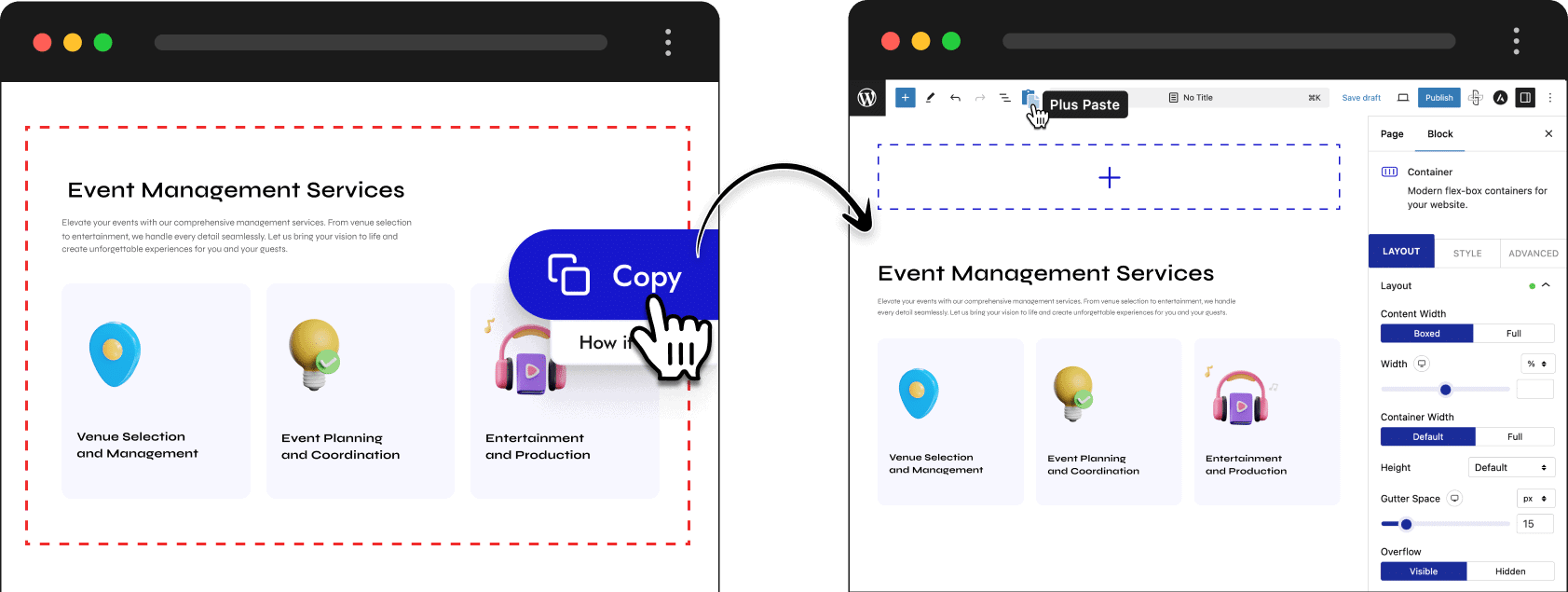 Cross Domain Live Copy Paste Content For WordPress