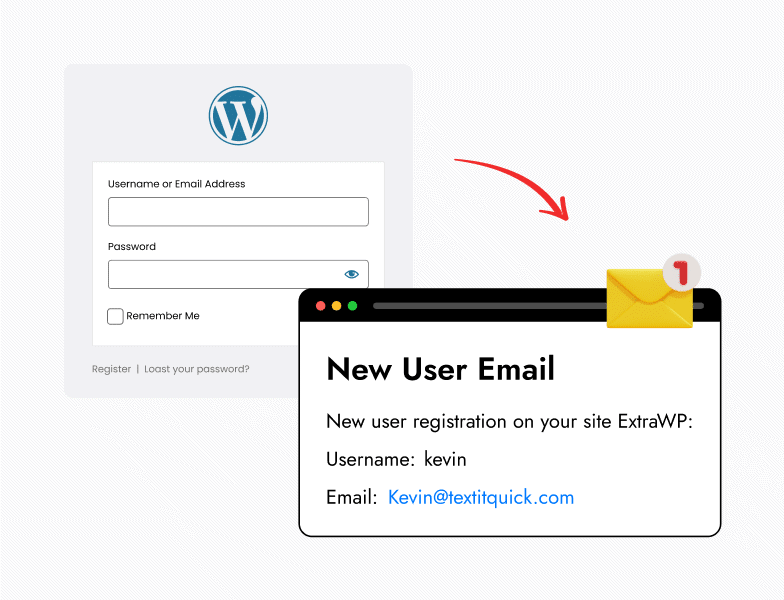 login email notification