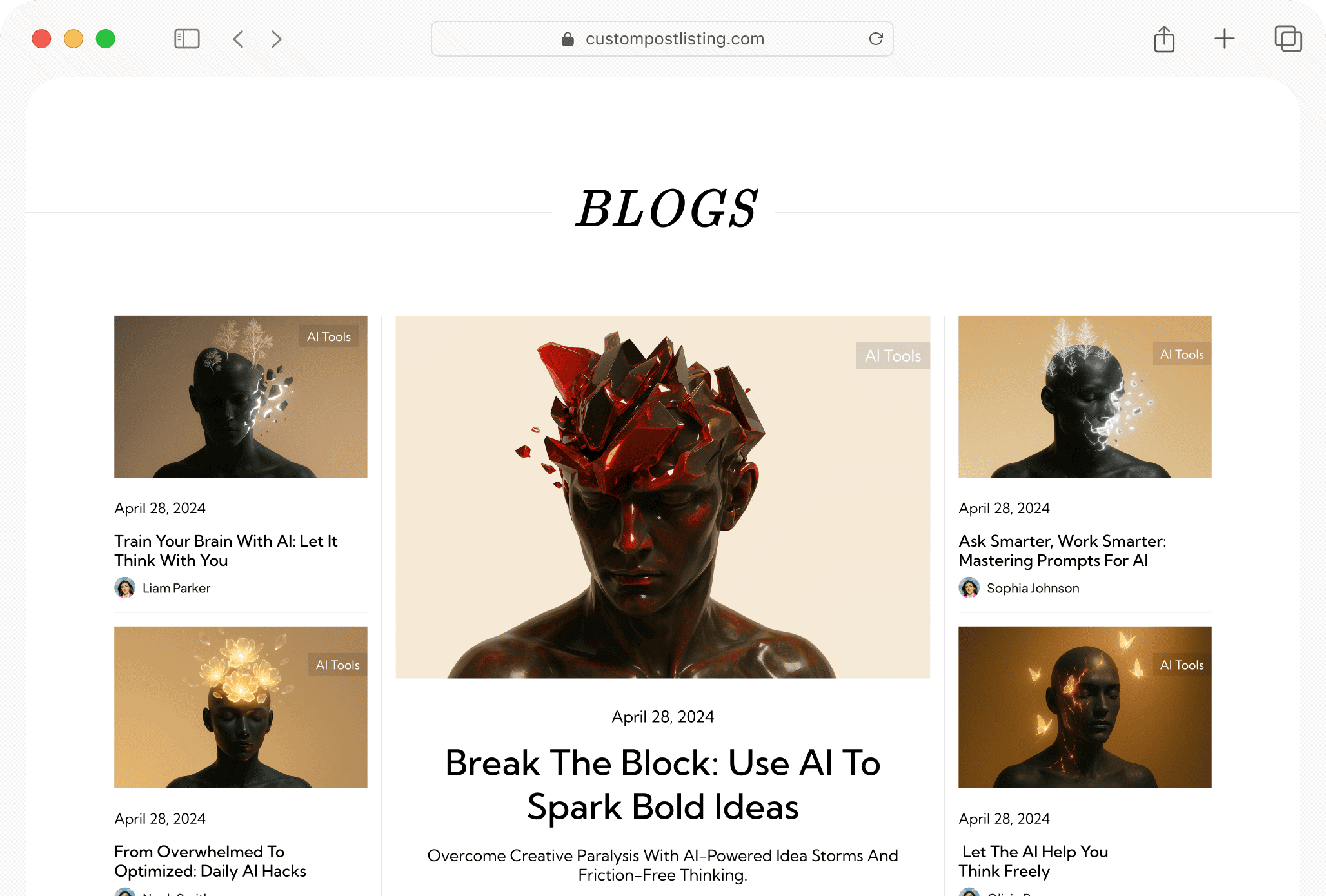 Custom Post Listing Block For WordPress After
