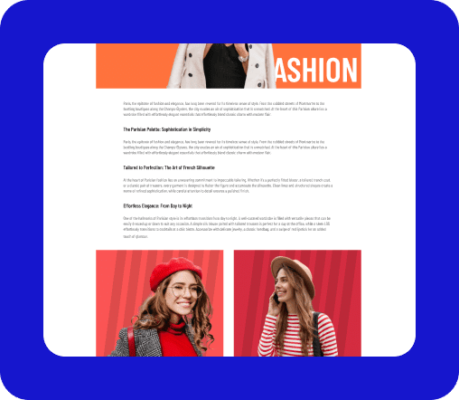 Fashion Blog Post Content