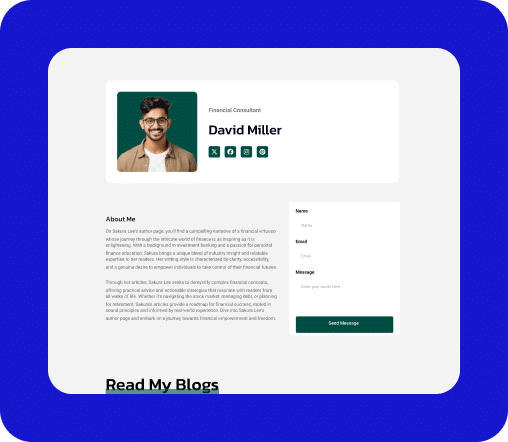 Post Author Box Block For WordPress Finance Blog Post Author
