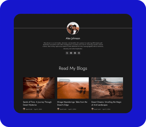 Post Author Box Block For WordPress Travel Blog Post Author