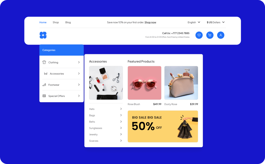 Mega Menu Block For WordPress