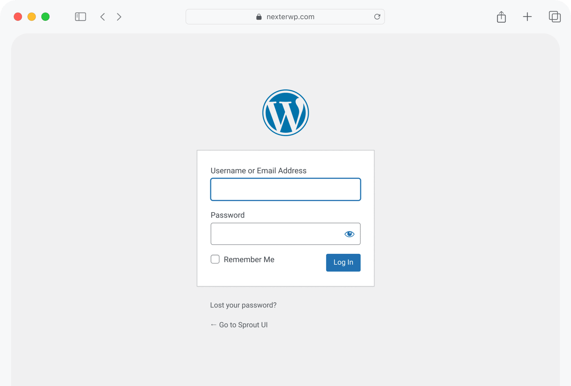 Login Form Block For WordPress before-login