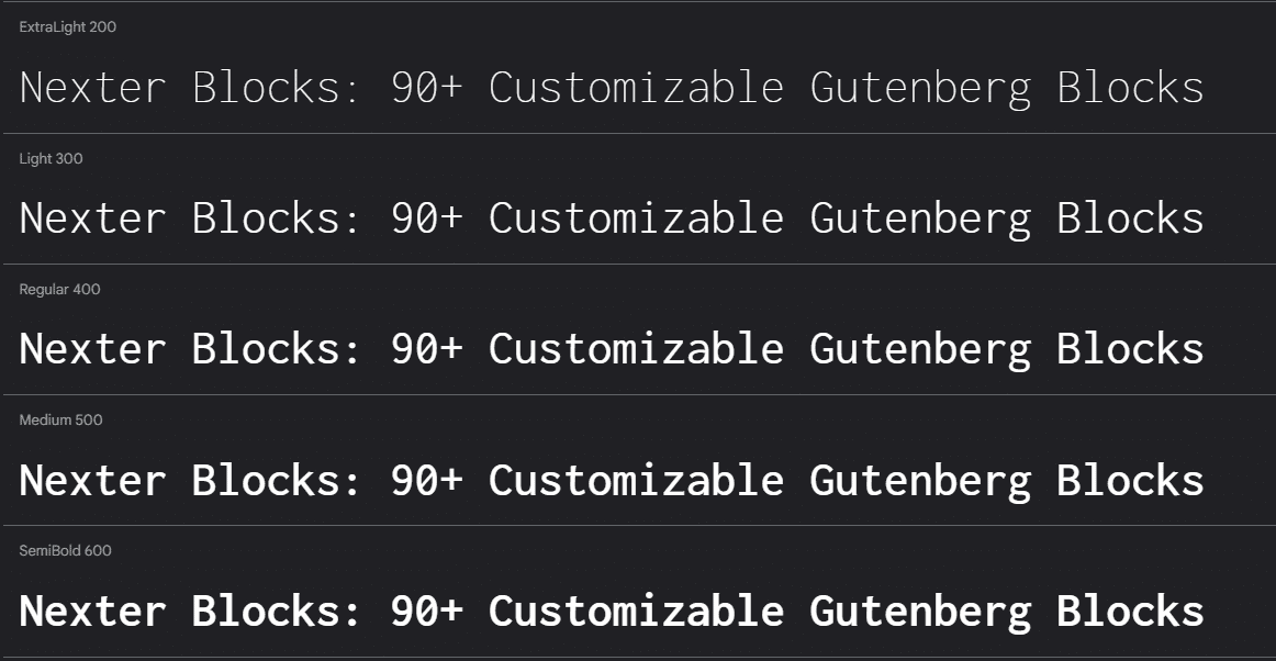Inconsolata programming font preview