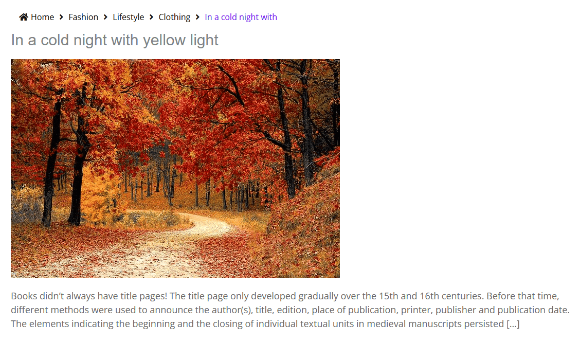How to Add Breadcrumbs on Blog Post Single Page in WordPress?