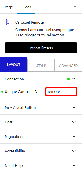How to Connect Infobox with Carousel Remote in WordPress?