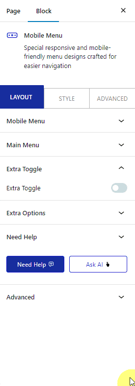 How to Create a Popup Mobile Menu with Pattern in WordPress?