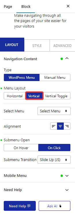 How to Create a Vertical Menu in WordPress?