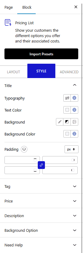 How to Add a Pricing List in WordPress?
