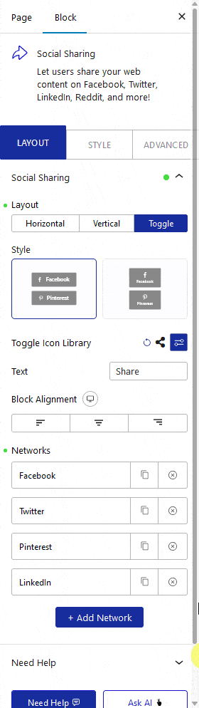 How to Add Social Share Toggle Button in WordPress?