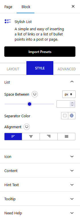 How to Add an Icon List in WordPress?