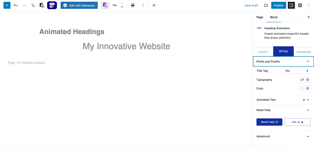 How to Add Text Animation in WordPress [with Plugin Method]