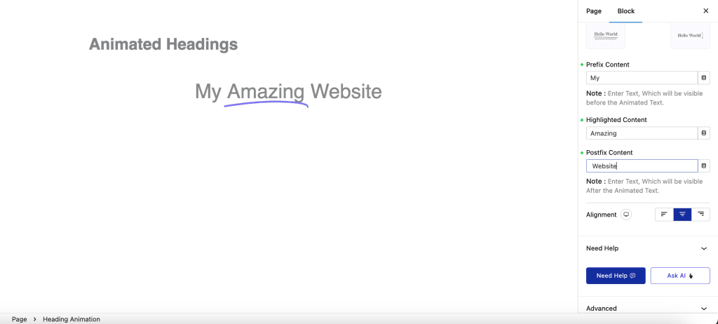 How to Add Text Animation in WordPress [with Plugin Method]