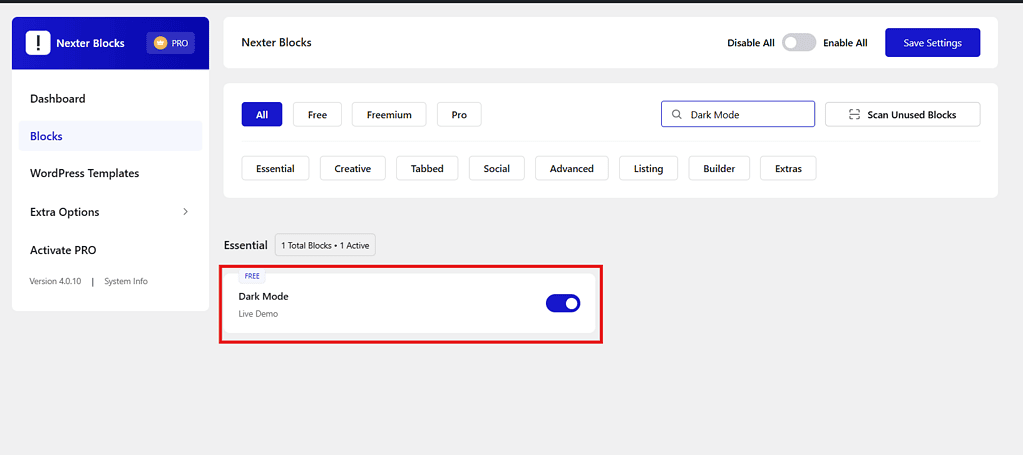 How to Enable Dark Mode in Gutenberg Block Editor (Easy Method)