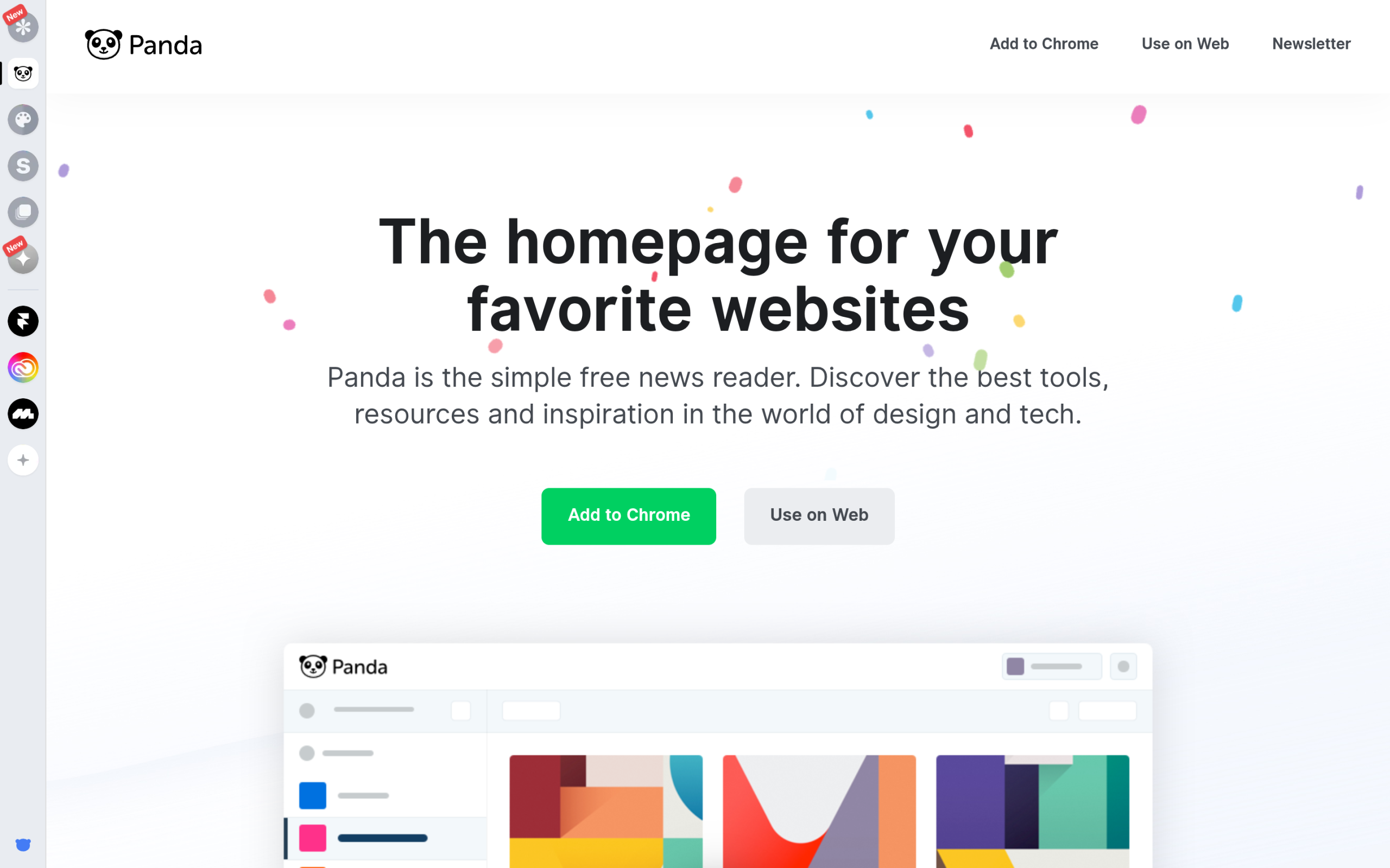 7 Best News Aggregator Websites to Follow in 2026 Panda homepage showing its design and tech news reader feed