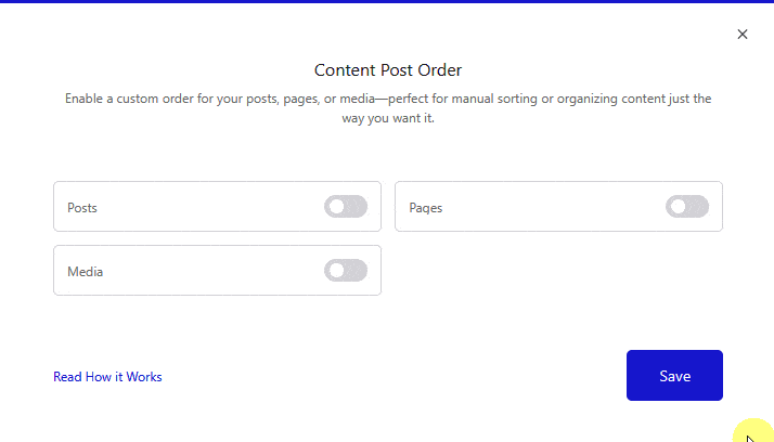 How to Reorder Posts in WordPress?