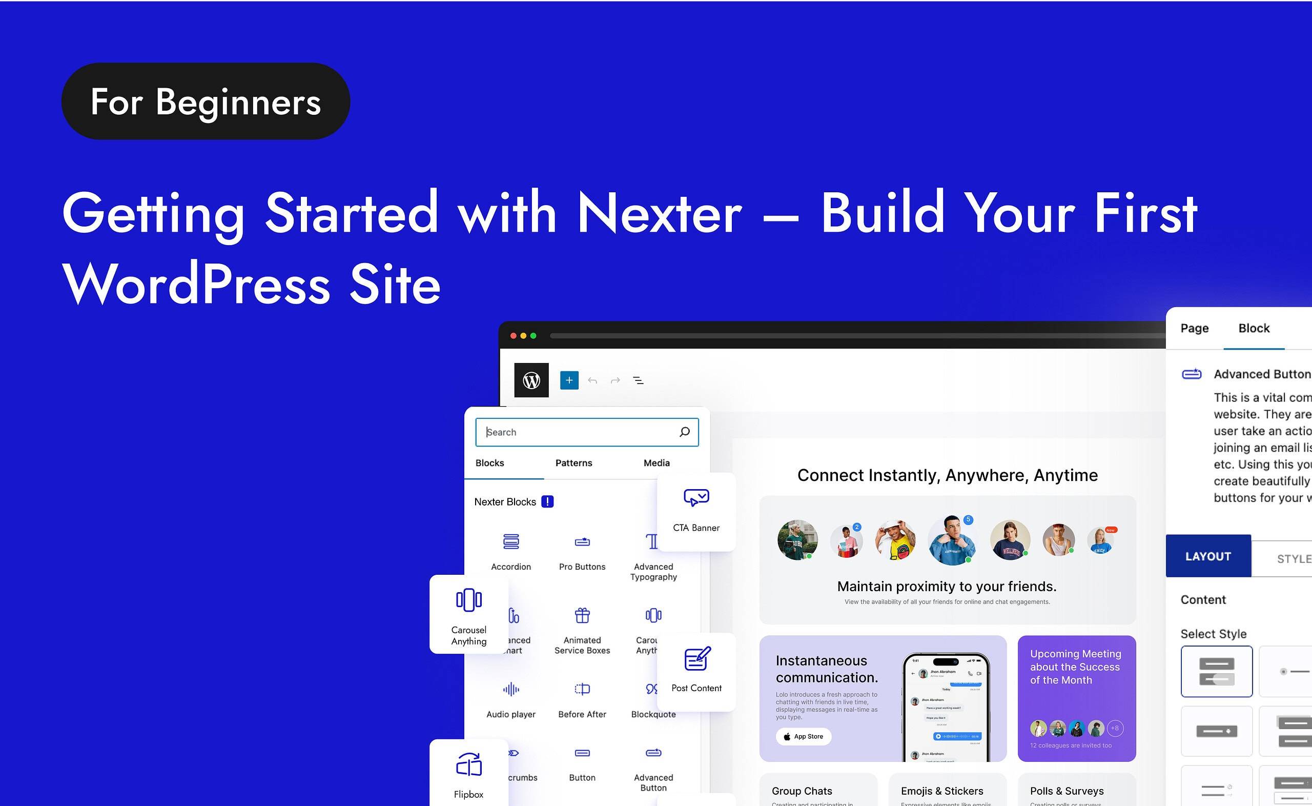 Getting Started with Nexter – Build Your First WordPress Site