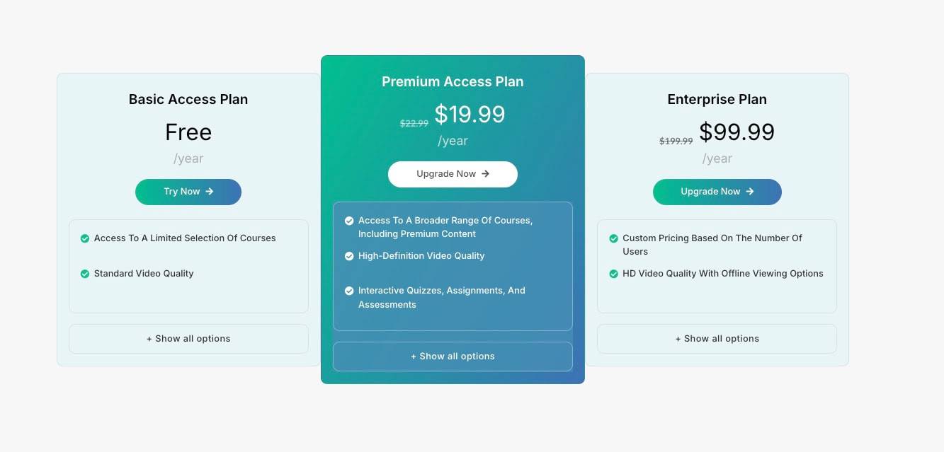 How to Create Multi Column Pricing Table in WordPress (Gutenberg)