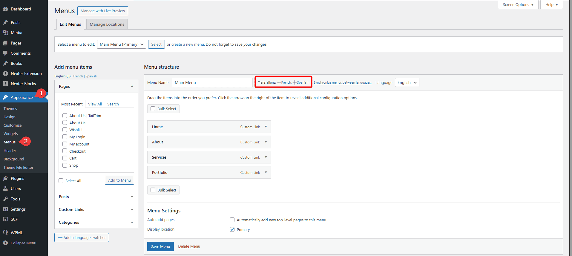 How to Create a Multilingual Website with Nexter Theme and WPML?