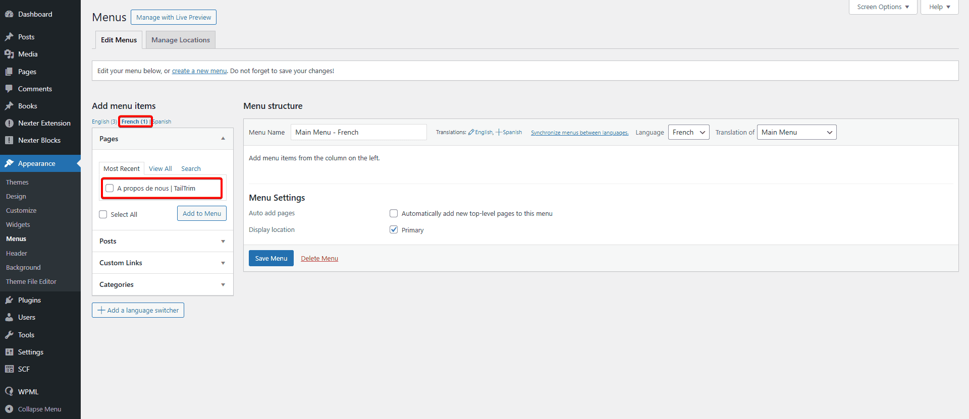 How to Create a Multilingual Website with Nexter Theme and WPML?