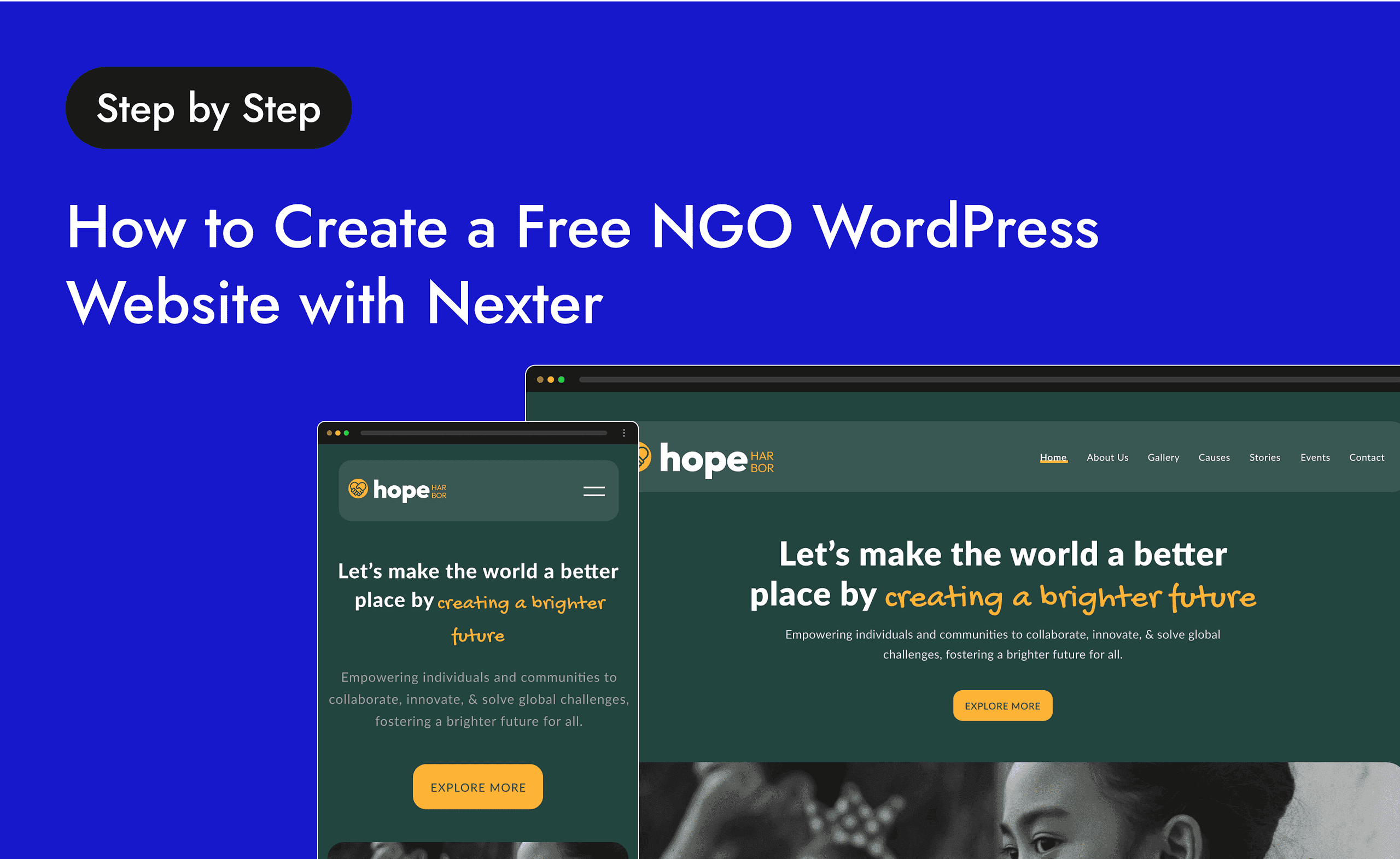 How to Create a Free NGO WordPress Website with Nexter
