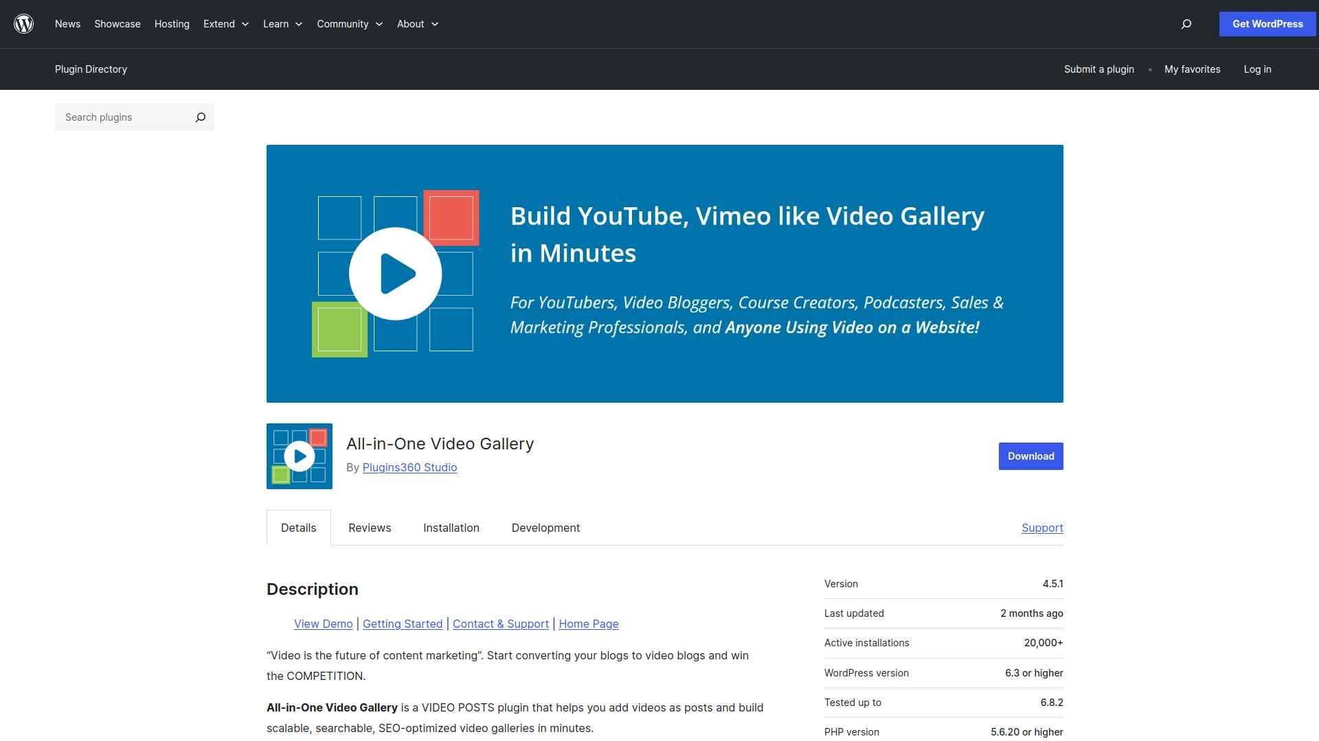 All-in-One Video Gallery plugin for WordPress