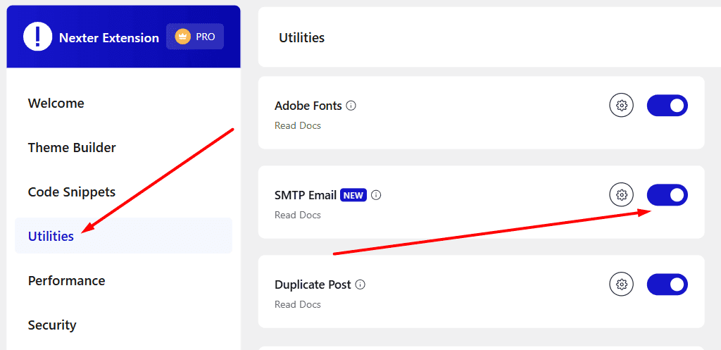 Introducing the Latest Nexter Extension Features: From SMTP Email to Stronger Security