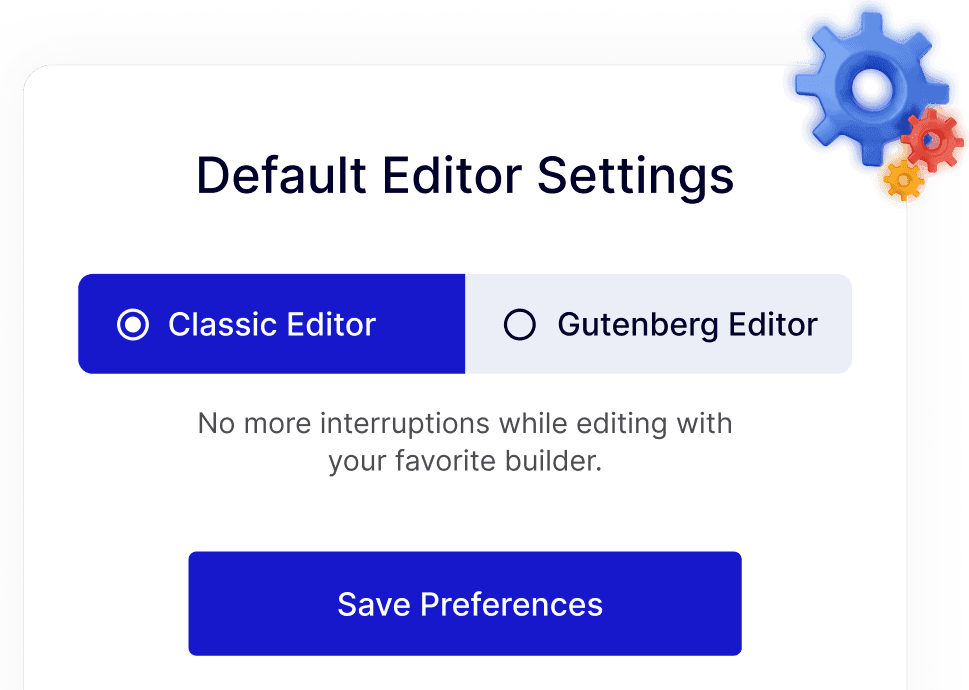 Disable Gutenberg in WordPress